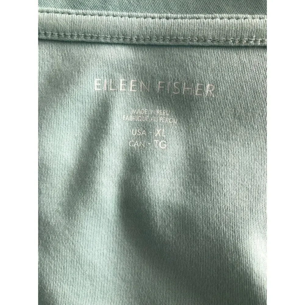 EILEEN FISHER cotton Tank Top in Pool aqua blue NWT - Picture 5 of 8